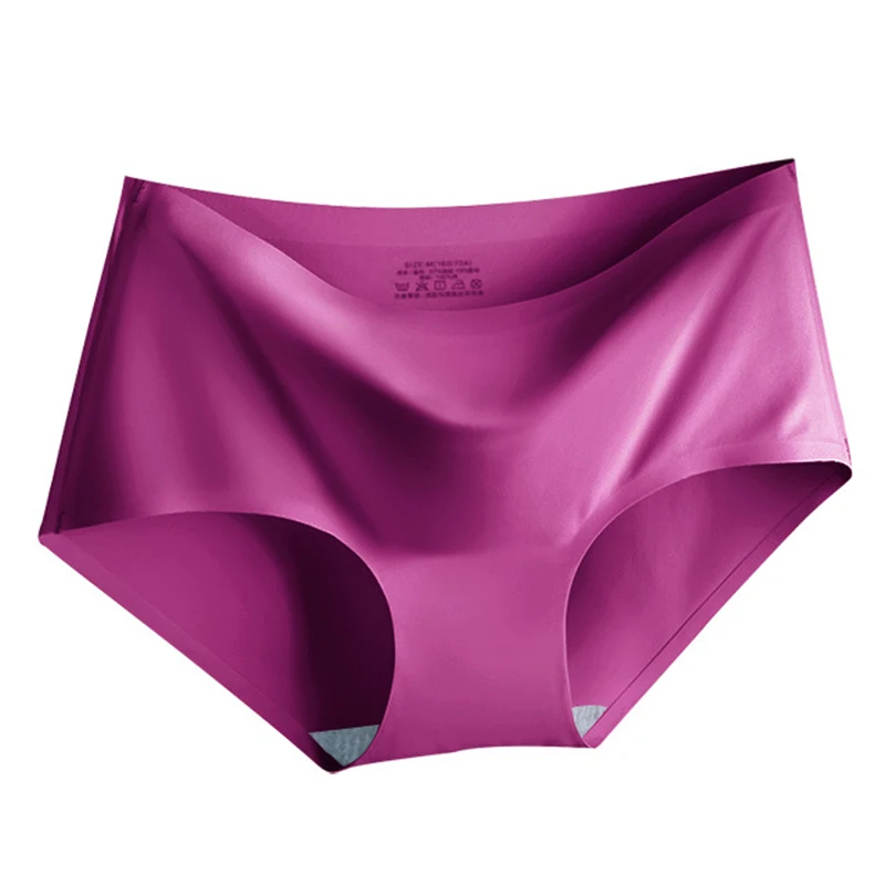 AOTOLK 3Pcs/Set Large Size XXL Seamless Women Panties Mid-waist Briefs Female Breathable Underwear Ice silk Crotch Lingerie - Image 4
