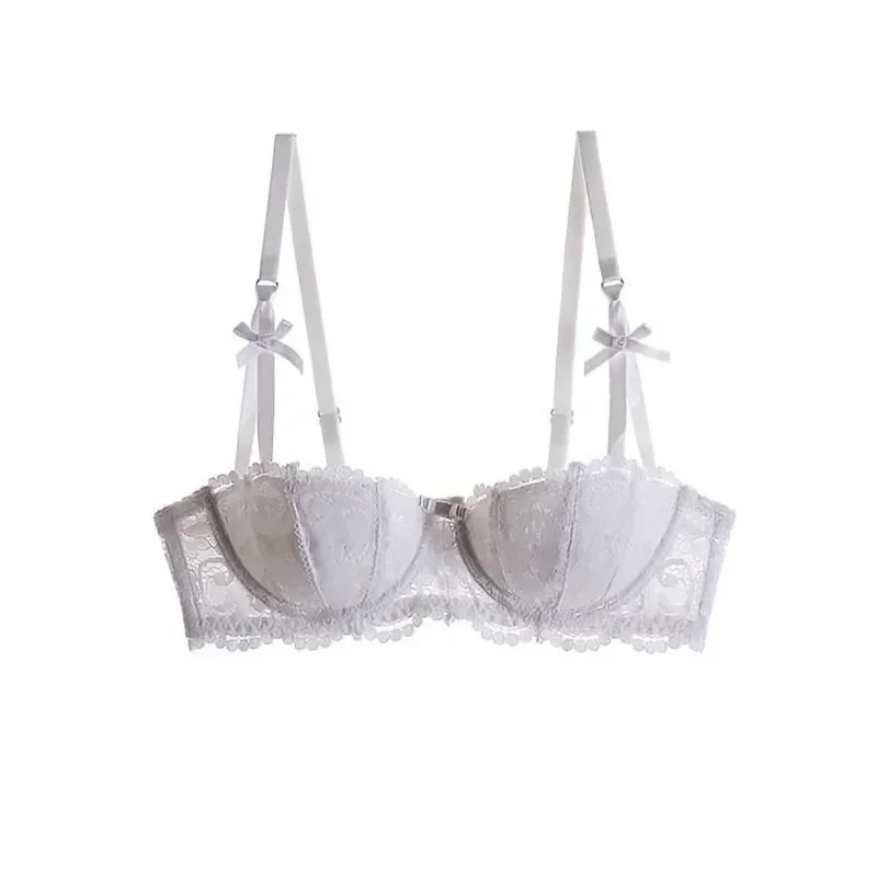 Women Bras Sexy Lace Half Cup Push Up French Style Lingerie Soft Deep V Top Breathable Back Closure Thin Bralette Ropa Mujer - Image 6