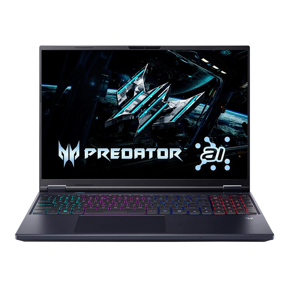 Acer Predator Helios Neo 16 AI PHN16-73-934N 16" Gaming Laptop Computer - Abyssal Black Intel Core Ultra 9 275HX 2.1GHz Processor; NVIDIA GeForce RTX 5070 Ti 12GB GDDR7; 32GB DDR5-6400 RAM; 1TB Solid State Drive