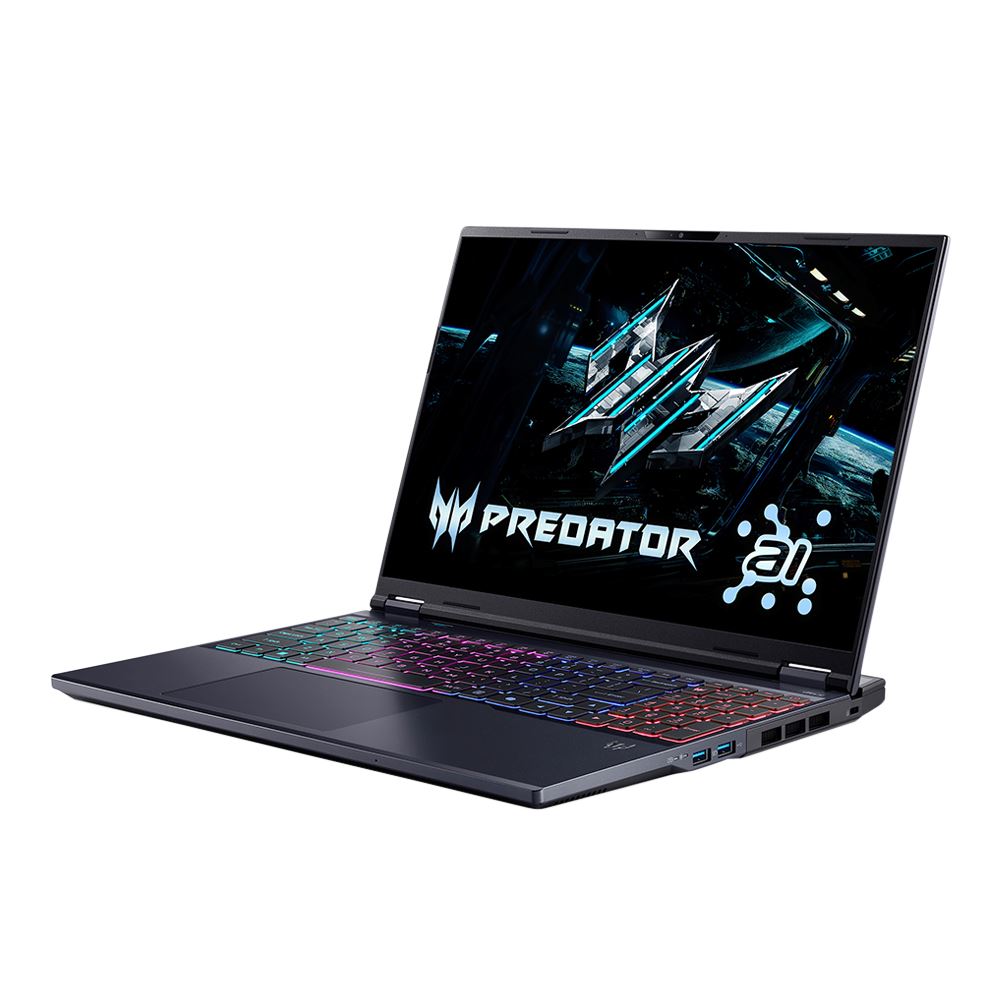 Acer Predator Helios Neo 16 AI PHN16-73-934N 16" Gaming Laptop Computer - Abyssal Black Intel Core Ultra 9 275HX 2.1GHz Processor; NVIDIA GeForce RTX 5070 Ti 12GB GDDR7; 32GB DDR5-6400 RAM; 1TB Solid State Drive - Image 2