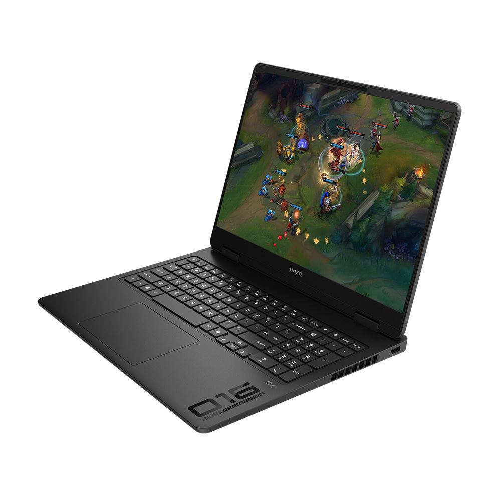 HP OMEN 16 Slim 16-an0003nr 16" Gaming Laptop Computer - Shadow Black Intel Core Ultra 7 255H 1.5GHz Processor; NVIDIA GeForce RTX 5070 8GB GDDR7; 32GB DDR5-5600 RAM; 1TB Solid State Drive - Image 2