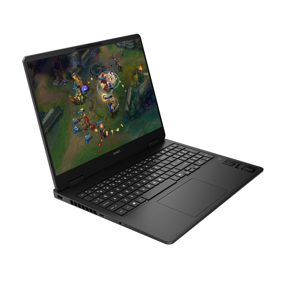 HP OMEN 16 Slim 16-an0003nr 16" Gaming Laptop Computer - Shadow Black Intel Core Ultra 7 255H 1.5GHz Processor; NVIDIA GeForce RTX 5070 8GB GDDR7; 32GB DDR5-5600 RAM; 1TB Solid State Drive - Image 3