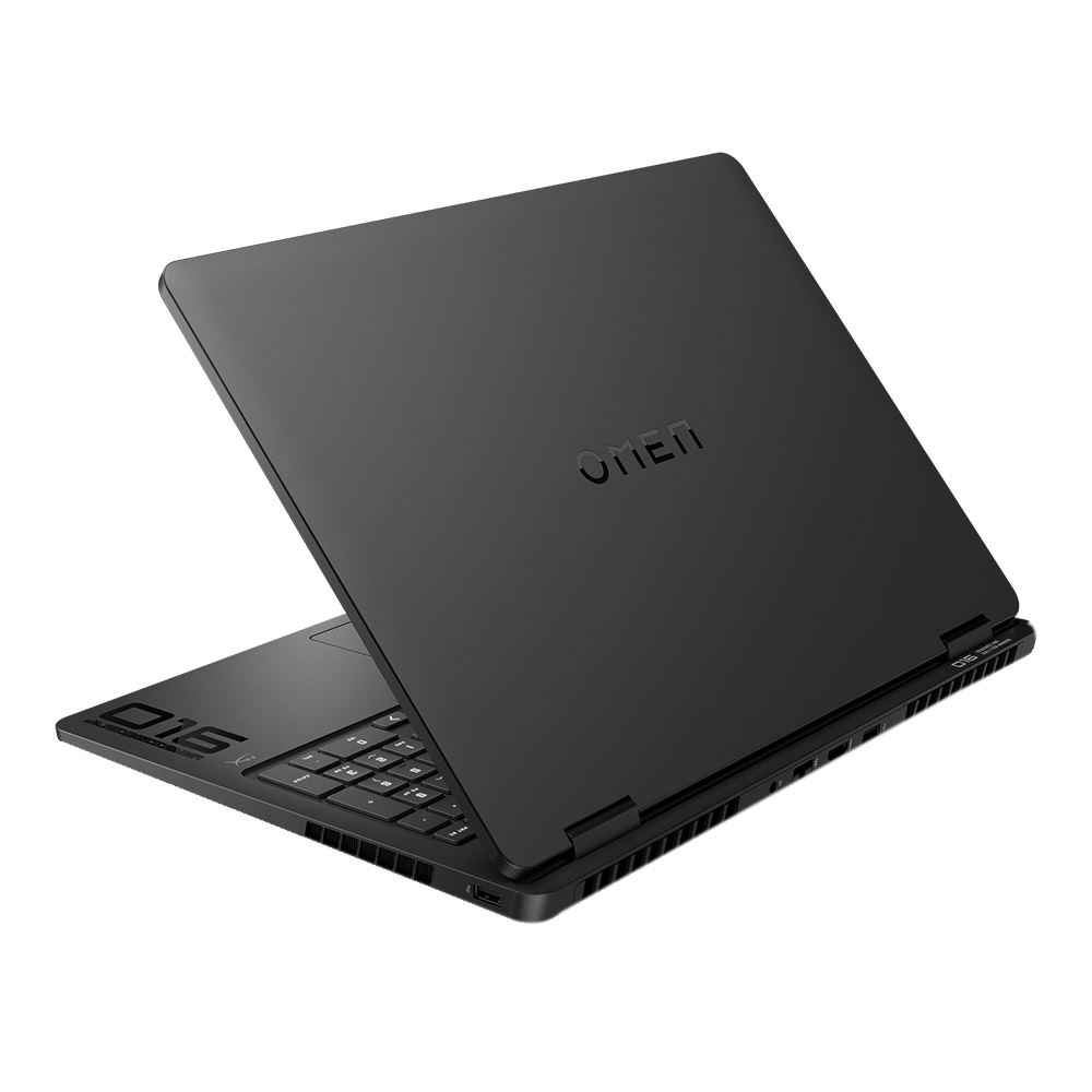 HP OMEN 16 Slim 16-an0003nr 16" Gaming Laptop Computer - Shadow Black Intel Core Ultra 7 255H 1.5GHz Processor; NVIDIA GeForce RTX 5070 8GB GDDR7; 32GB DDR5-5600 RAM; 1TB Solid State Drive - Image 4