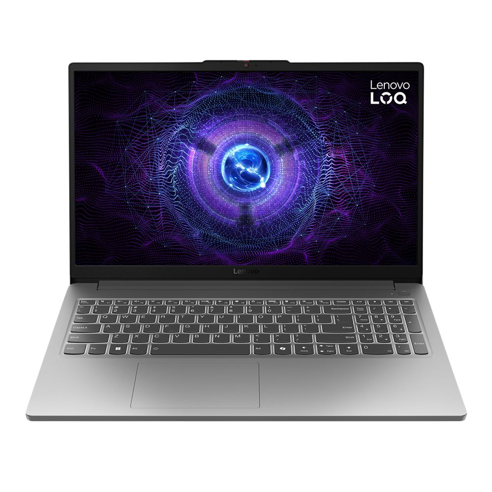 Lenovo LOQ 15IAX9E 15.6" Gaming Laptop Computer - Luna Grey Intel Core i5 12th Gen 12450HX 1.8GHz Processor; NVIDIA GeForce RTX 4050 6GB GDDR6; 16GB DDR5-4800 RAM; 512GB Solid State Drive