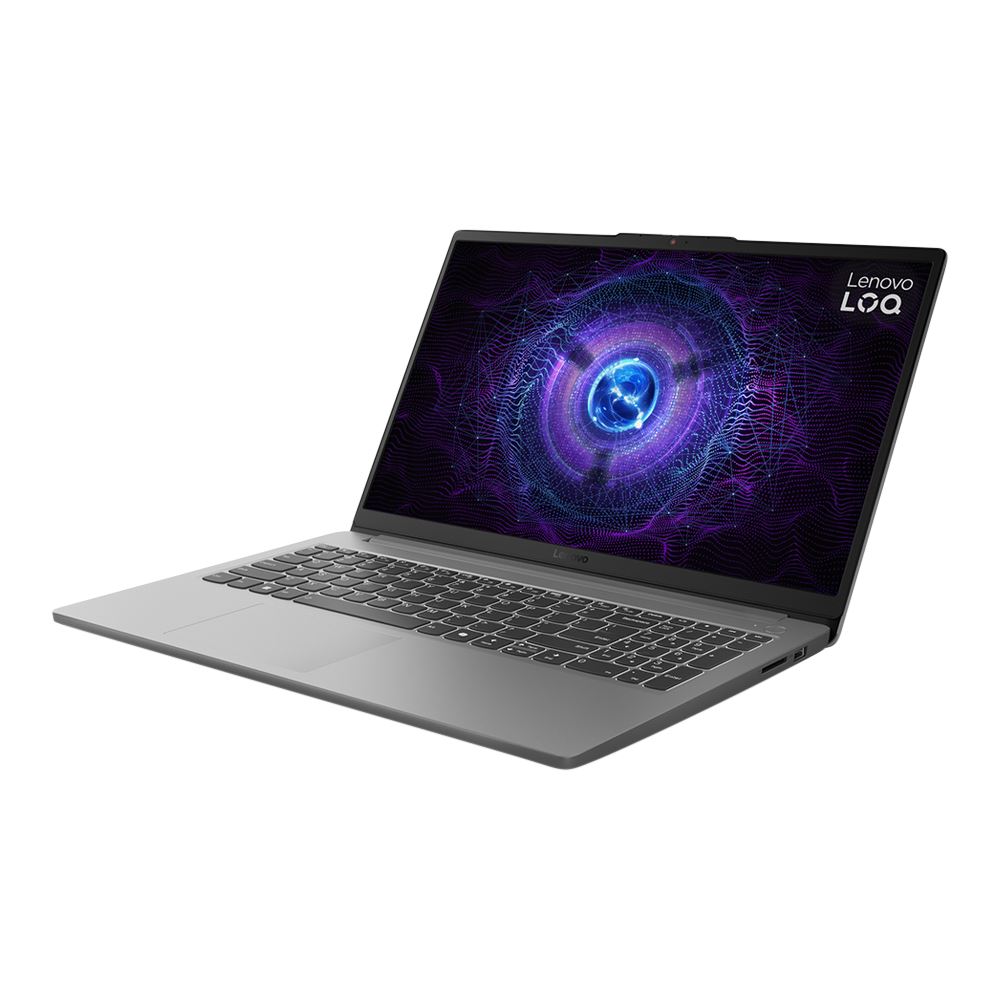 Lenovo LOQ 15IAX9E 15.6" Gaming Laptop Computer - Luna Grey Intel Core i5 12th Gen 12450HX 1.8GHz Processor; NVIDIA GeForce RTX 4050 6GB GDDR6; 16GB DDR5-4800 RAM; 512GB Solid State Drive - Image 2
