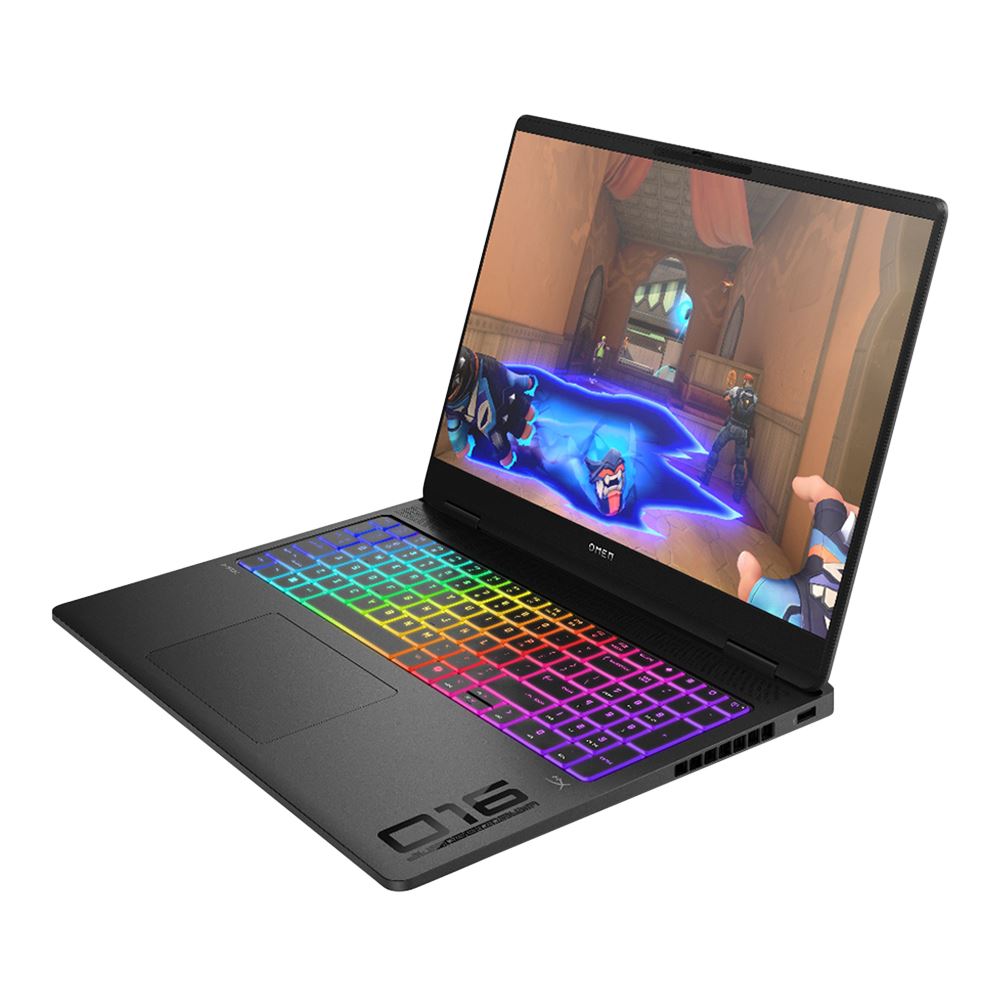 HP OMEN MAX 16-ak0003nr 16" Gaming Laptop Computer - Shadow Black Aluminum AMD Ryzen AI 9 HX 375 (2.0GHz) Processor; NVIDIA GeForce RTX 5080 16GB GDDR7; 32GB DDR5-5600 RAM; 1TB Solid State Drive - Image 2