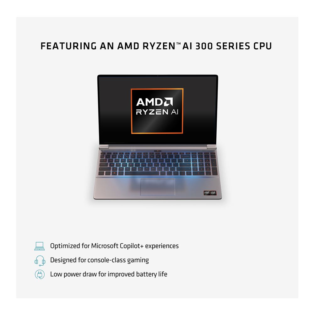 HP OMEN MAX 16-ak0003nr 16" Gaming Laptop Computer - Shadow Black Aluminum AMD Ryzen AI 9 HX 375 (2.0GHz) Processor; NVIDIA GeForce RTX 5080 16GB GDDR7; 32GB DDR5-5600 RAM; 1TB Solid State Drive - Image 5