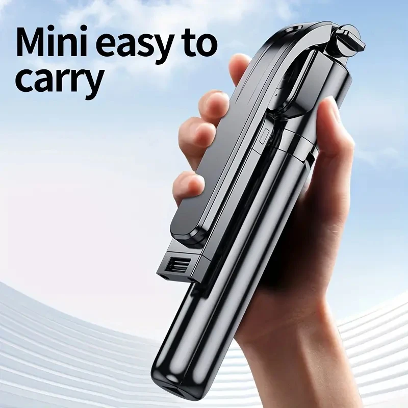 W&O C01 Telescopic Selfie Stick Tripod Monopod Stand Mobile Phone Support Wireless Gimbal Stabilizer For iPhone Android Holder - Image 5