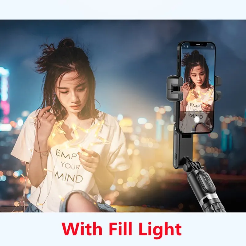 360 Rotation Following Shooting Mode Gimbal Stabilizer Selfie Stick Tripod Gimbal For iPhone Phone Smartphone Live Photography - Image 4