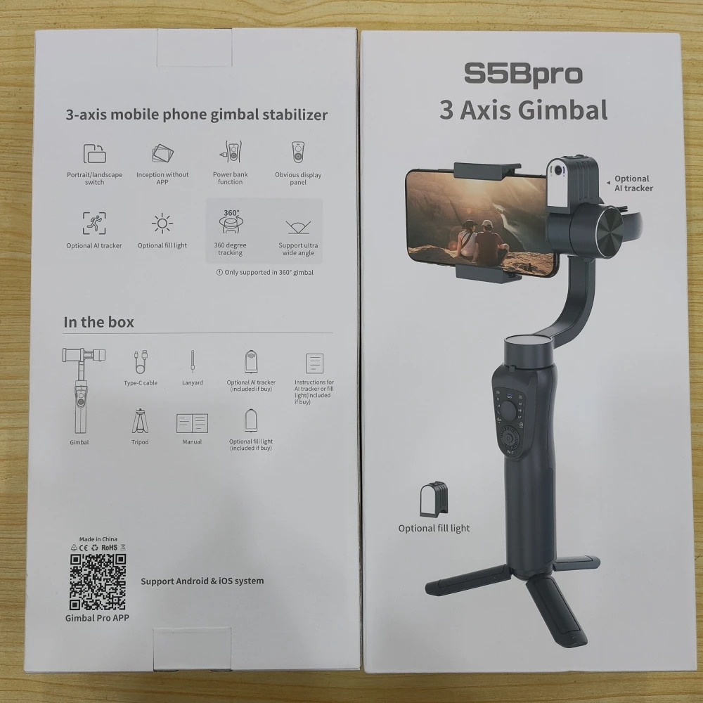 3 Axis Phone Gimbal Selfie Stick Camera Stabilizer Multifunctional Ai Face smart 360°Auto Tracking Gimbal m02 With Fill Light - Image 6