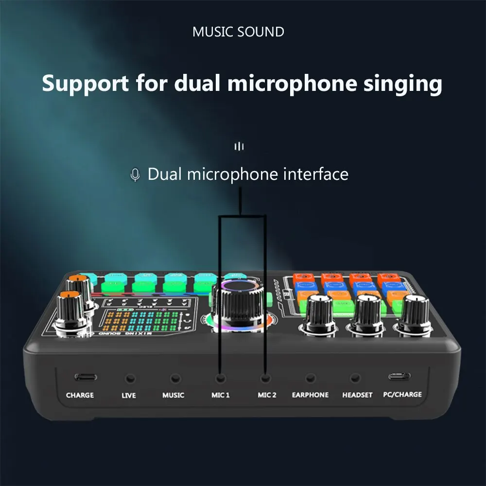 Zealsound Professional Podcast Microphone SoundCard Kit for PC Smartphone Laptop Computer Vlog Recording Live Streaming YouTube - Image 2