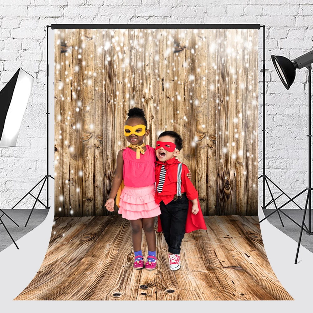 Grunge Gradient Wooden Boards Theme Photography Backdrops Floor Interior Baby Kids Portrait Backgrounds for Photo Studio - Image 2