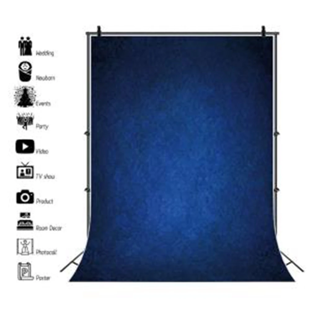 Abstract Texture Solid Color Blue Backdrops Newborn Baby Kids Adult Pets Art Portrait Photography Background for Photo Studio - Image 2