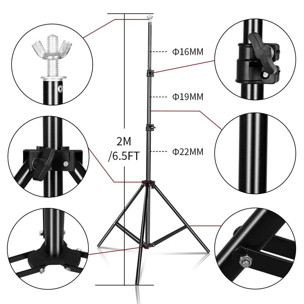 Backdrop Stand Photo Background Support Studio Light Tripod Photography Green Screen Backdrops Birthday ChromaKey Weight Bags - Image 4