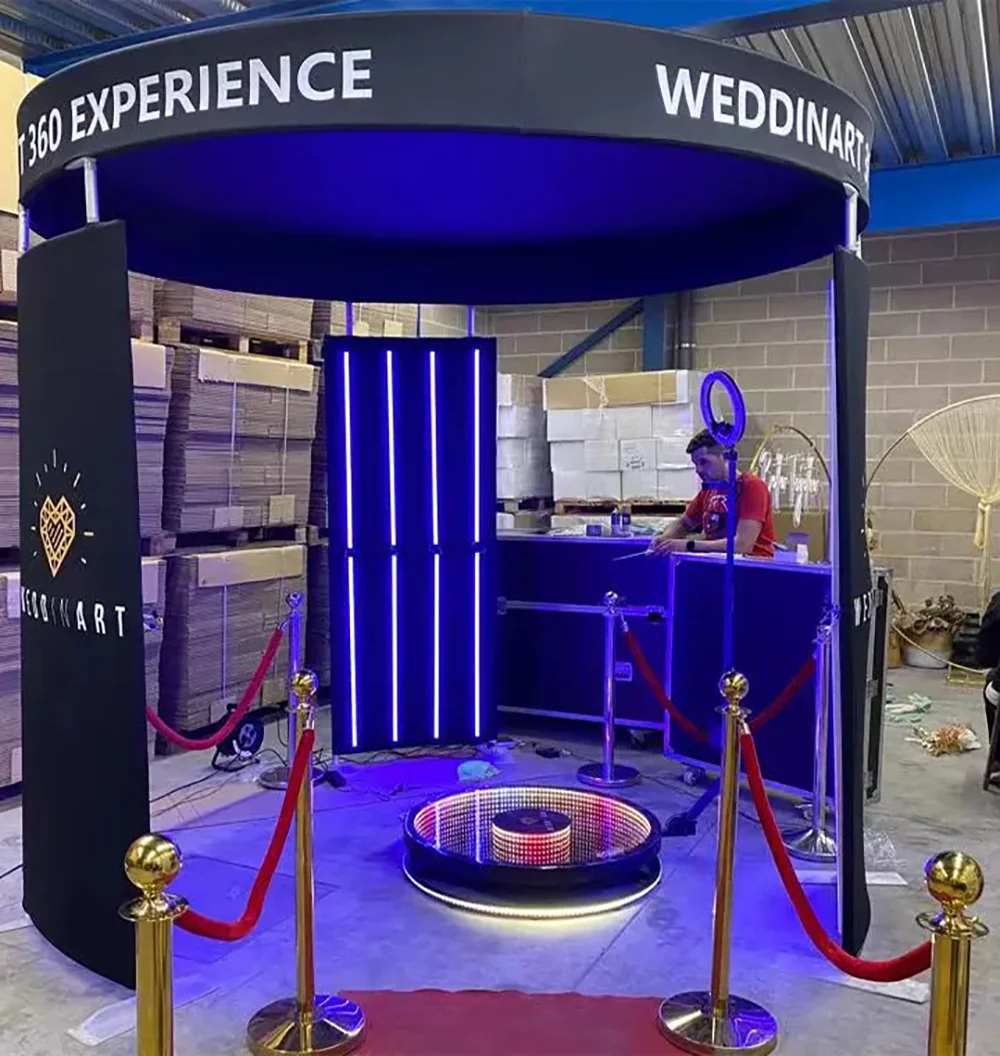 360 Photo Booth Enclosure Backdrop Vogue Photo Booth Drop Shipping 360 Degree Photo Booth Backdrop 360 Photobooth Enclosure - Image 6