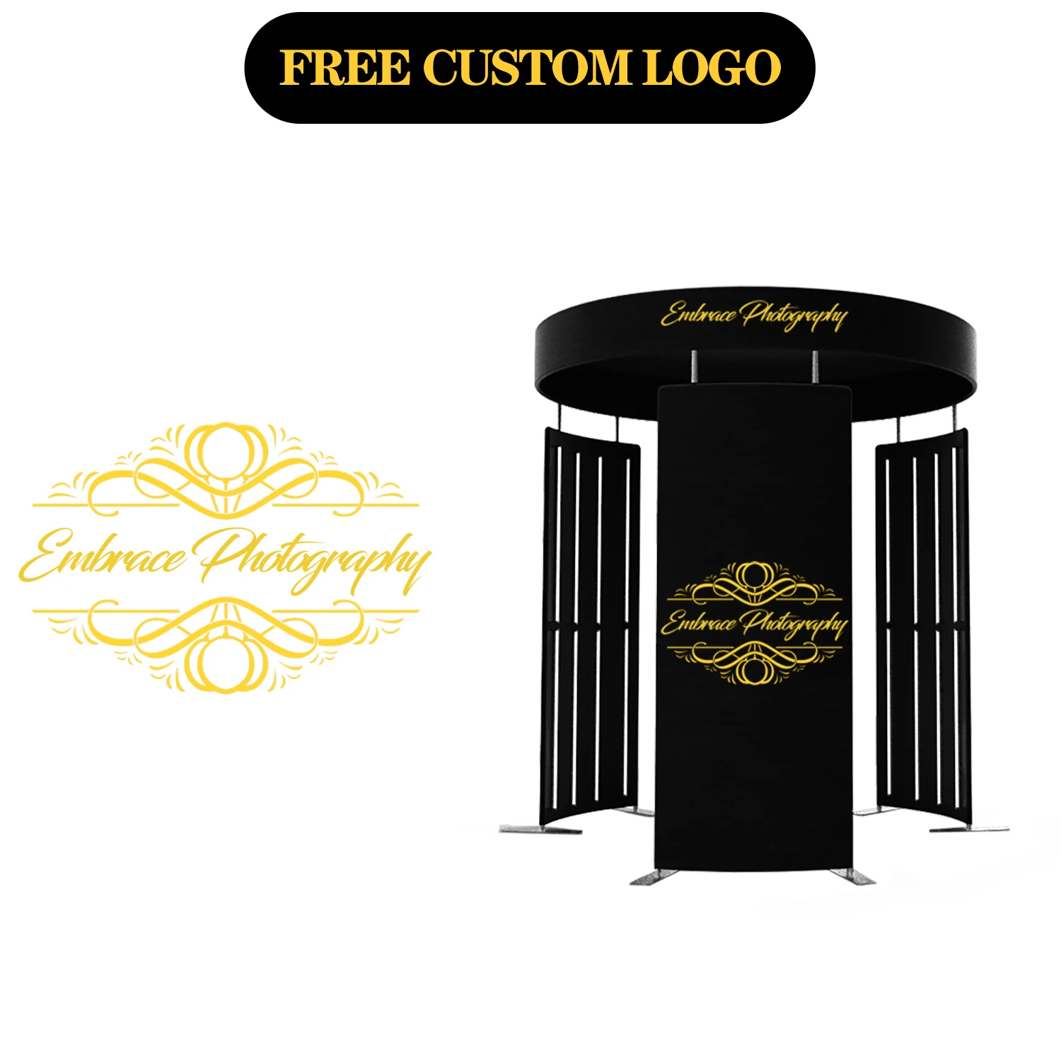 360 Photo Booth Enclosure Backdrop Vogue Photo Booth Drop Shipping 360 Degree Photo Booth Backdrop 360 Photobooth Enclosure - Image 5