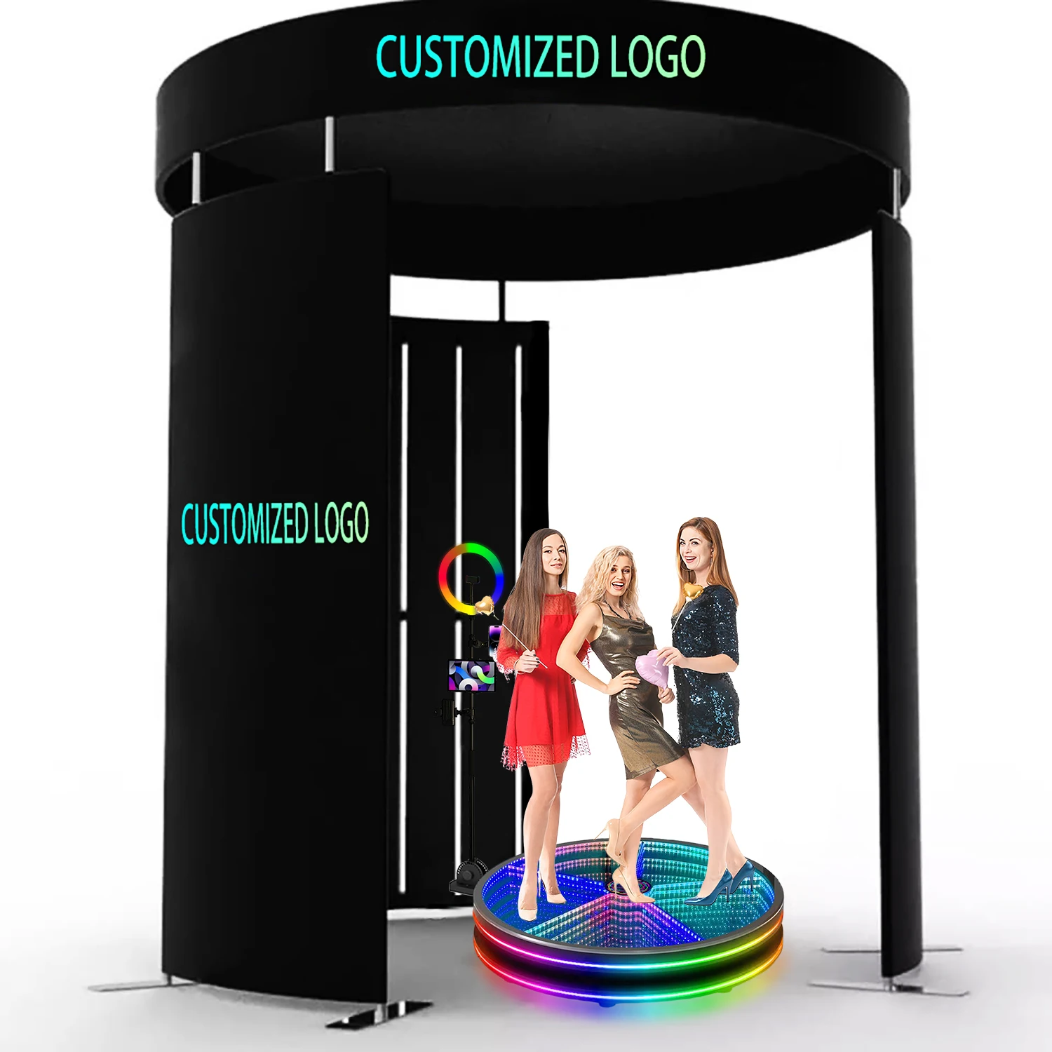 360 Photo Booth Enclosure Backdrop Vogue Photo Booth Drop Shipping 360 Degree Photo Booth Backdrop 360 Photobooth Enclosure - Image 2