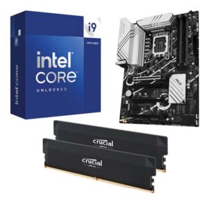 Intel Core i9-14900K, ASUS Z790 Max Gaming WiFi7 LGA 1700, Crucial Pro Overclocking 32GB DDR5-6000 Kit, Computer Build Bundle