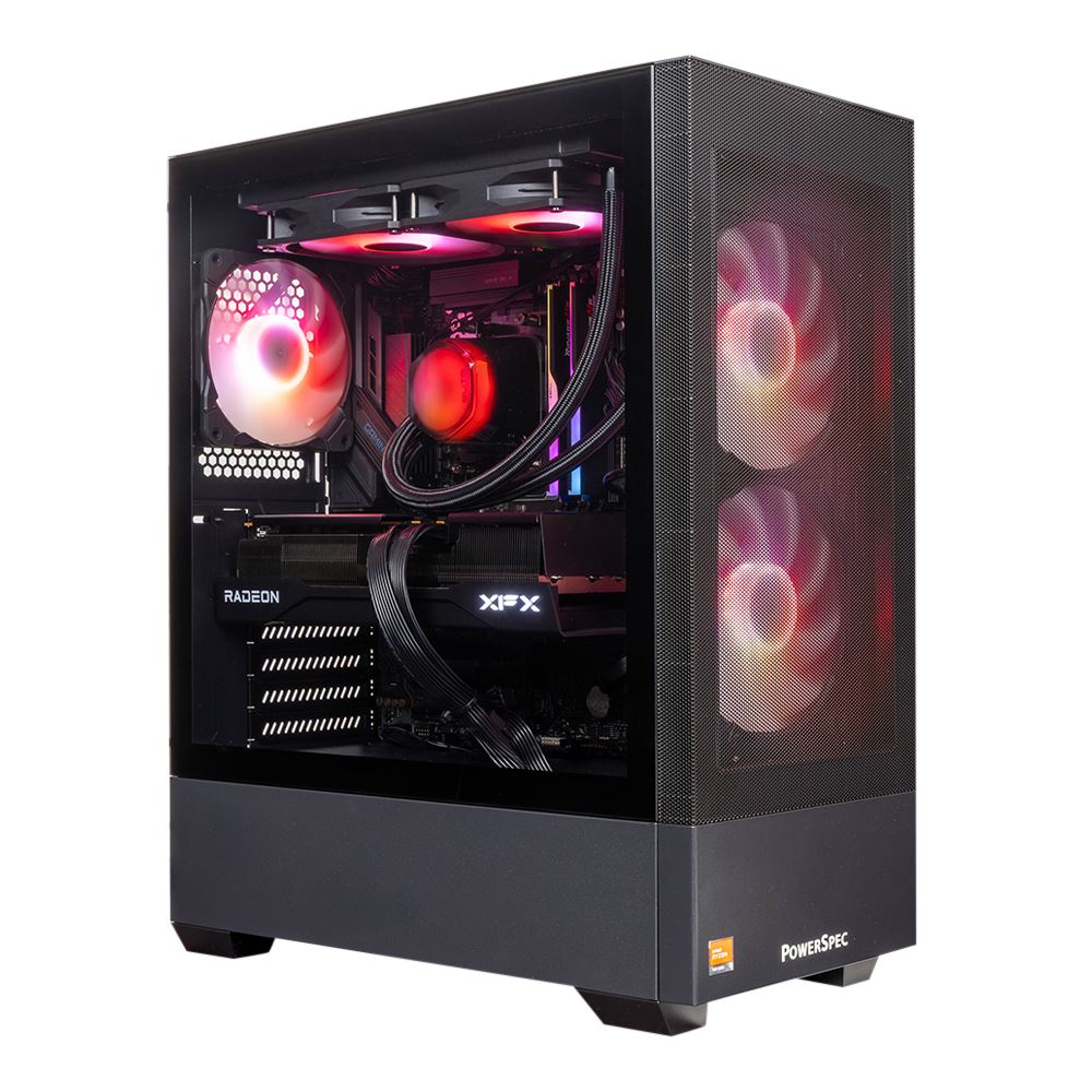 PS G729 Gaming PC AMD Ryzen 7 7800X3D 4.2GHz Processor; AMD Radeon RX 9070 XT; 32GB DDR5-6000 RAM; 2TB Solid State Drive