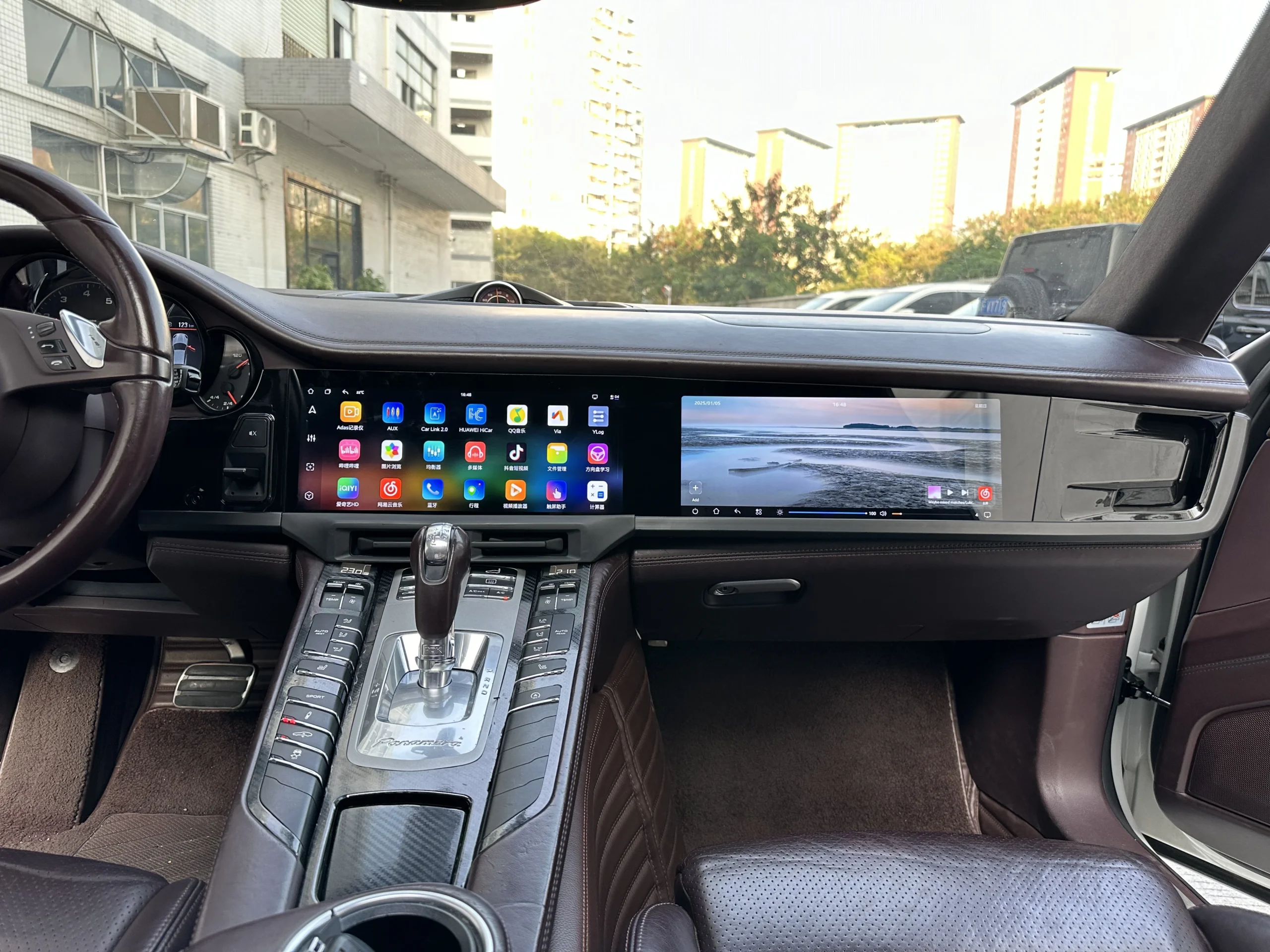Dual 12.3" Android Vertical Style Radio for Porsche Panamera Dashboard - Image 3