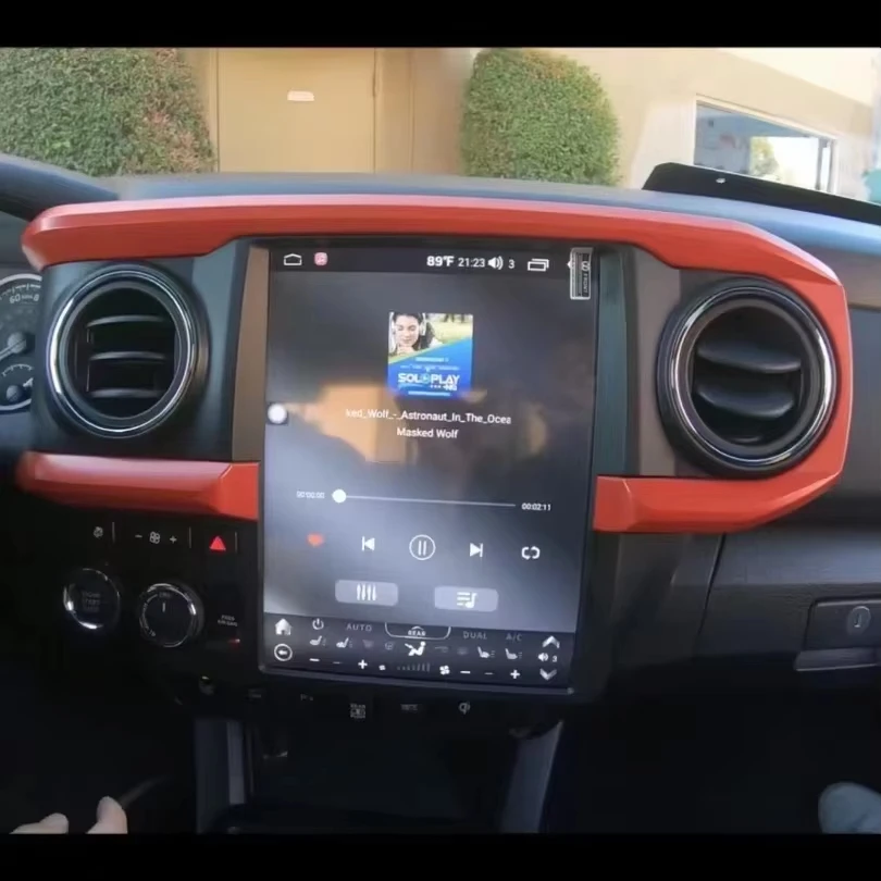 12.1 Inch Android Vertical Style Radio for Toyota Tacoma 2016-2020 - Image 2
