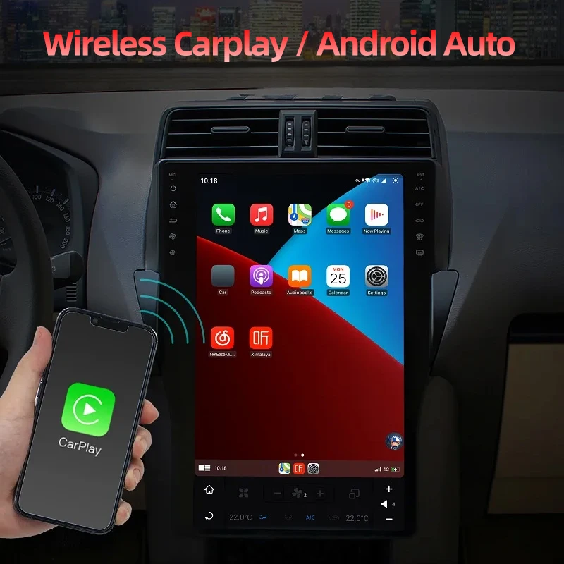 15 inch Android Vertical Style Radio for LEXUS GX400 GX460 2010-202 - Image 4