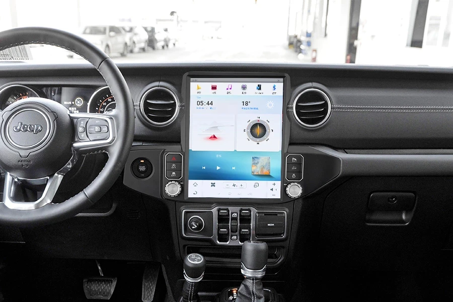 13 Inch Android Vertical Style Radio for Jeep Wrangler 2018-2021 - Image 4