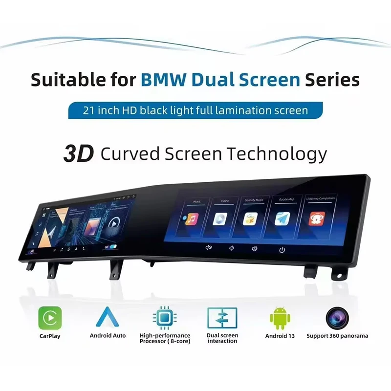 21 Inch Vertical Style Radio Carplay for BMW 5 Series GT F07 2009-2017 - Image 3