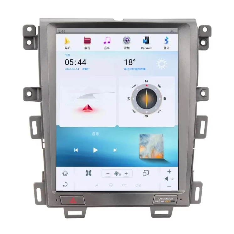 12.1 Inch Android Radio GPS Navigation Carplay DVD Player Touch Screen Dashboard for Ford Edge 2010-2013 - Image 2