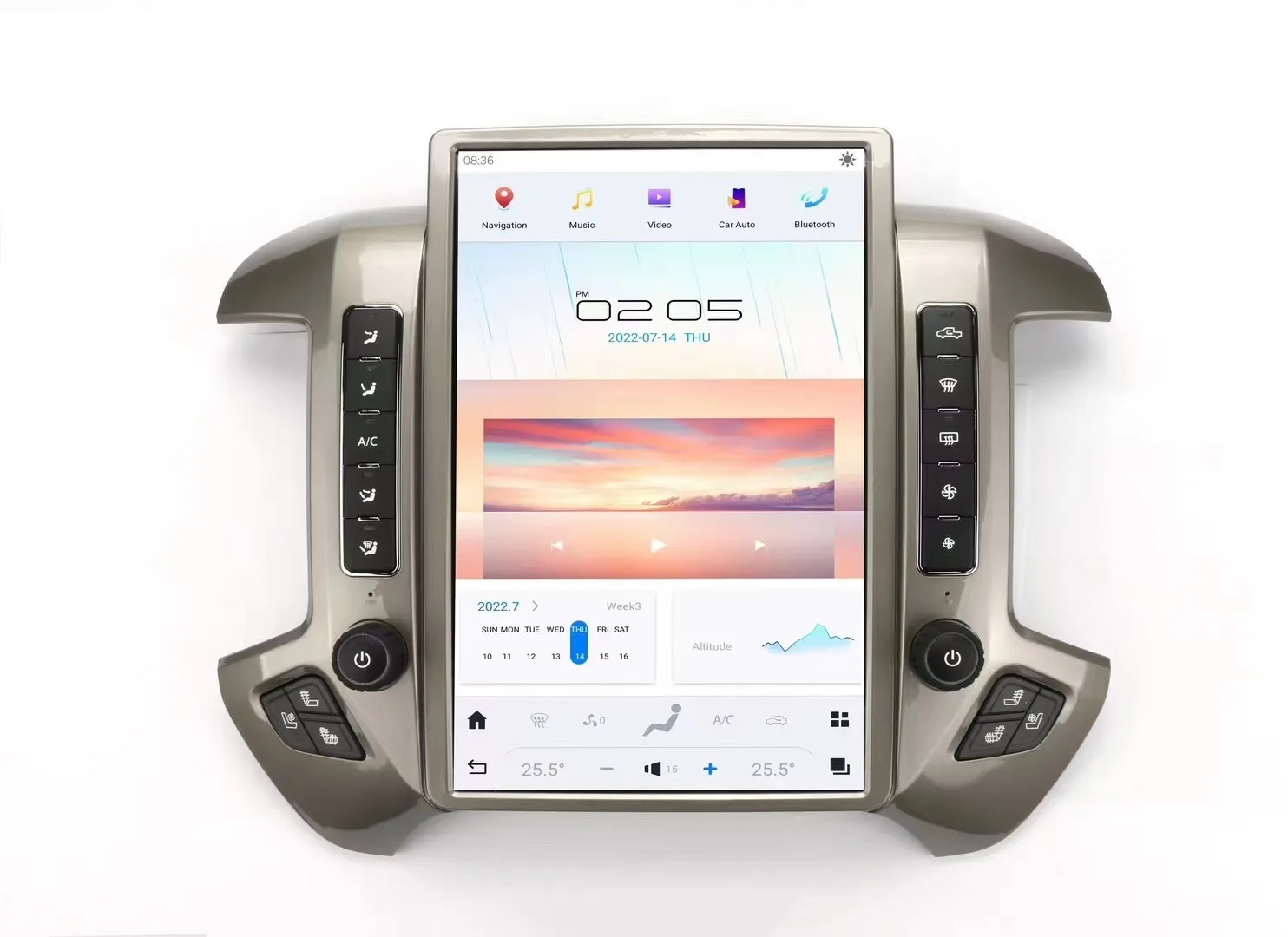 14.5 Inch Android Vertical Style Radio for Chevrolet Silverado GMC Sierra - Image 5
