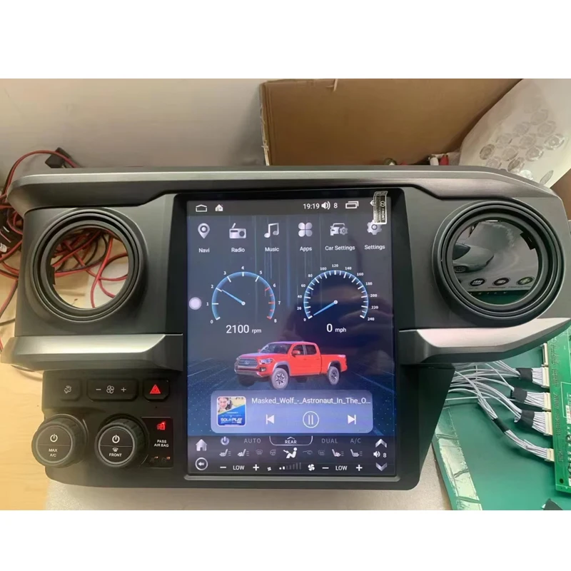 12.1 Inch Android Vertical Style Radio for Toyota Tacoma 2016-2020 - Image 5