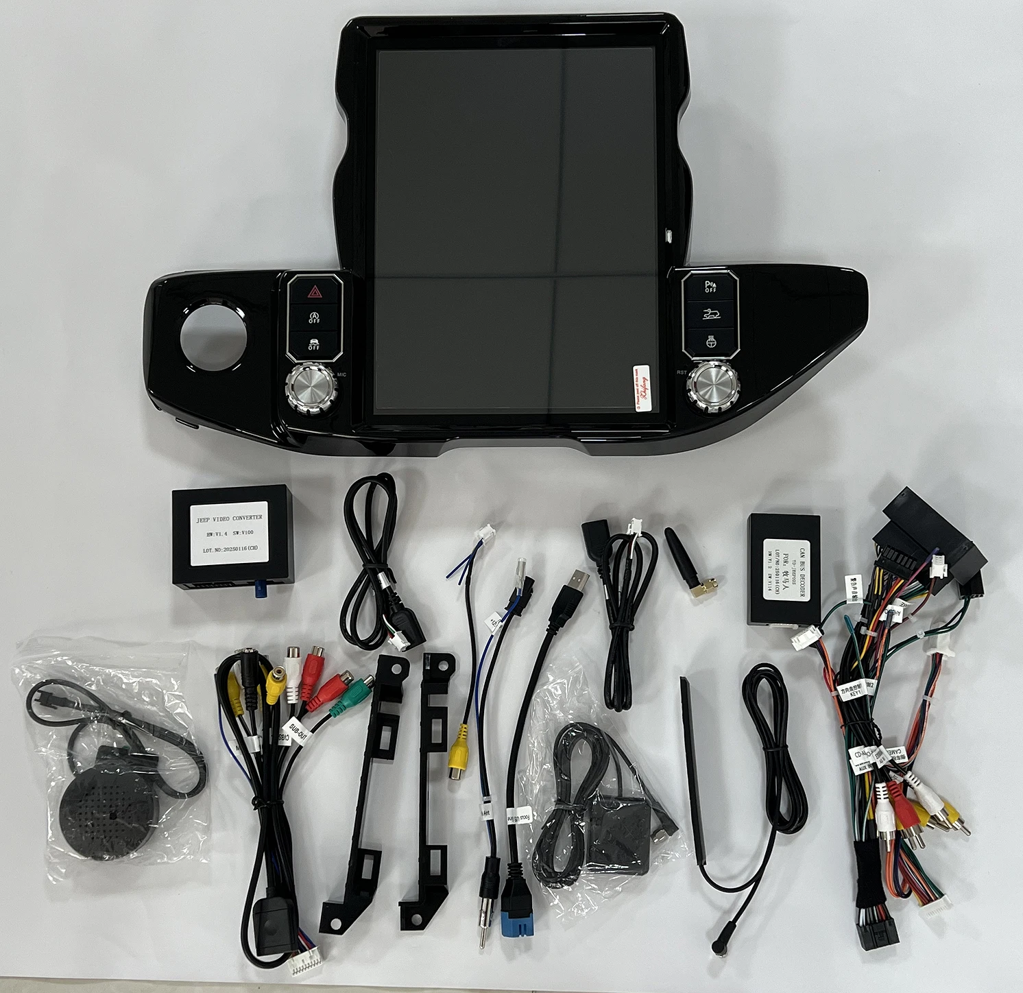 13 Inch Android Vertical Style Radio for Jeep Wrangler 2018-2021 - Image 6