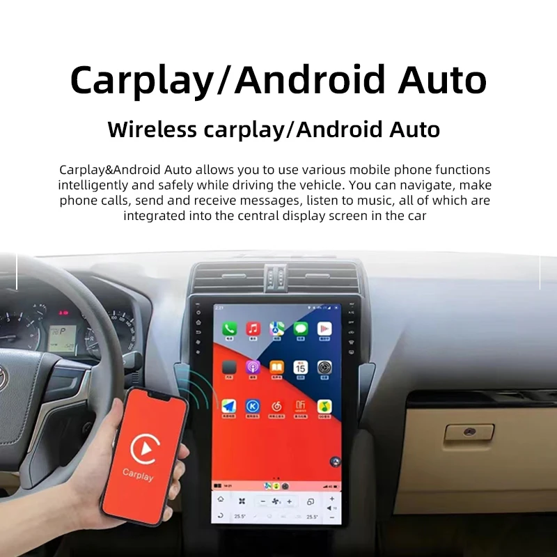 11.8" Android Vertical Style Radio for Lexus RX300 RX330 2004-2008 - Image 7