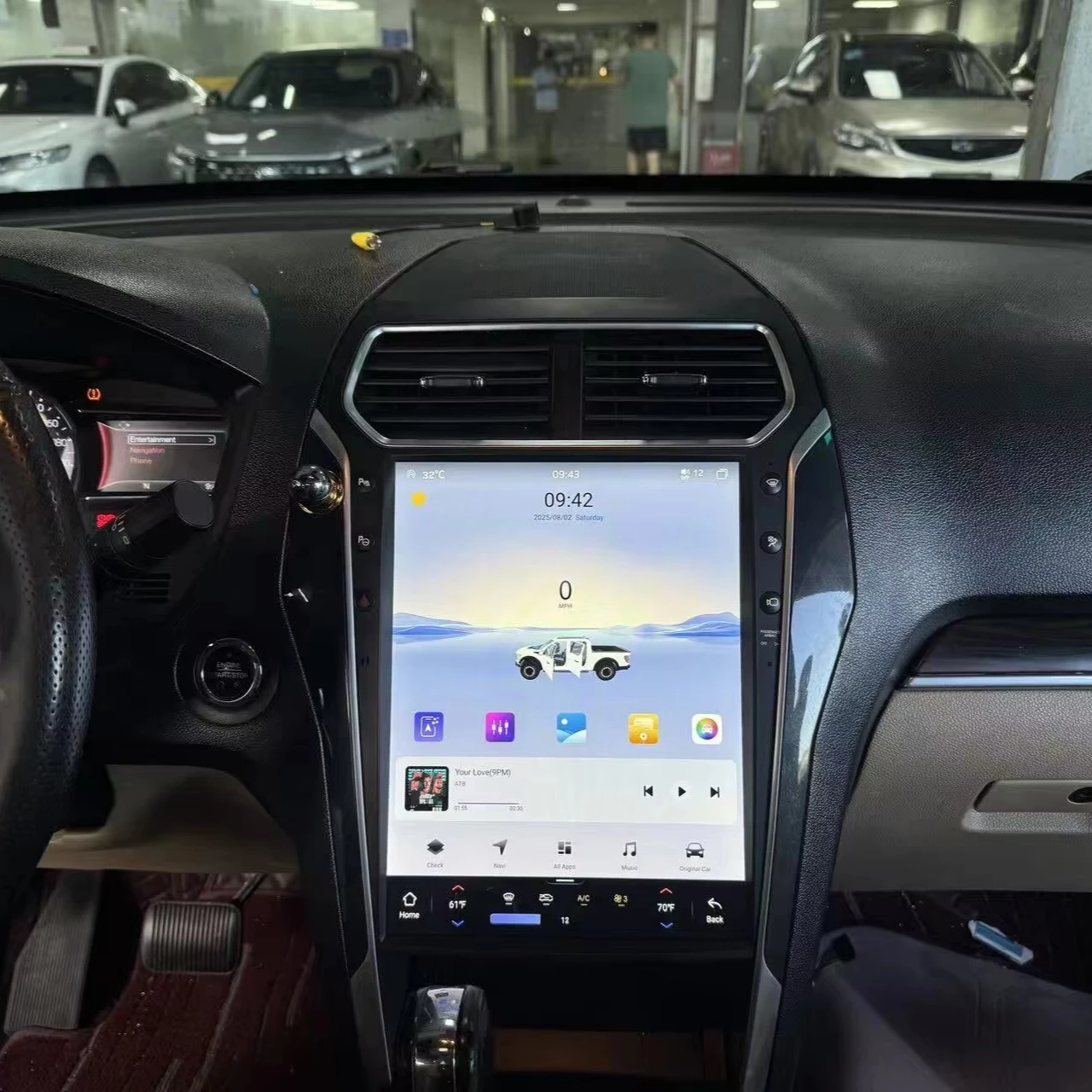 13.8" Android Vertical Style Radio for Ford Explorer - Image 2