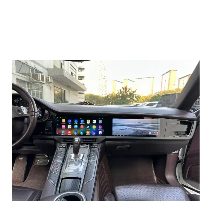 Dual 12.3" Android Vertical Style Radio for Porsche Panamera Dashboard