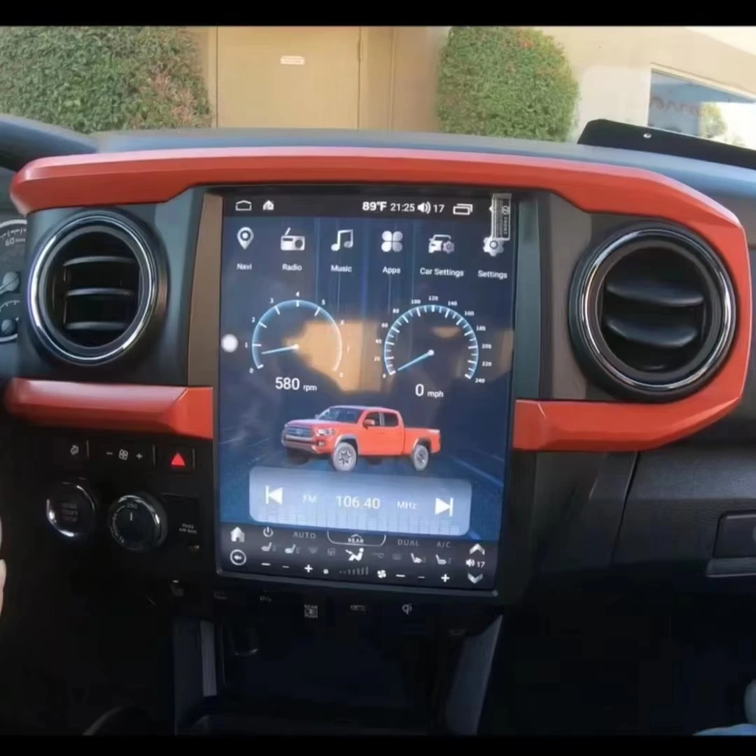 12.1 Inch Android Vertical Style Radio for Toyota Tacoma 2016-2020 - Image 3