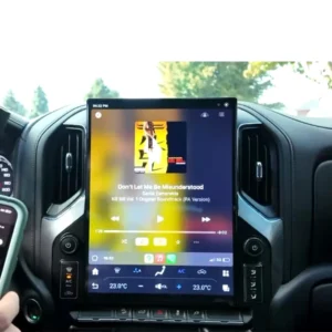 Android Vertical Style Radio for Chevrolet Silverado GMC Sierra 2021-2023